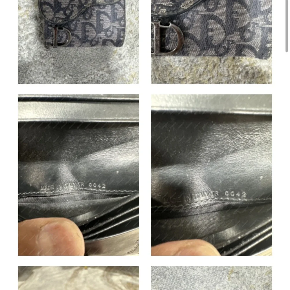 Dior Gray Monogram Wallet